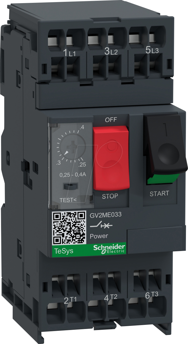 3389110346374 - GV2ME033 - Motorschutzschalter TeSys GV2 3 -pol Federzuganschluss