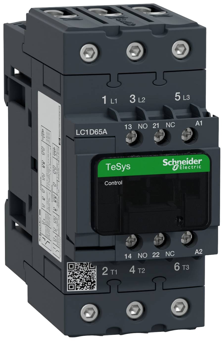 3389119409025 - Tesys d contactor lc1d65ap7 3p 65a ac-3 30kw@400v 1no+1nc aux contact 230v 50 60hz ac coil