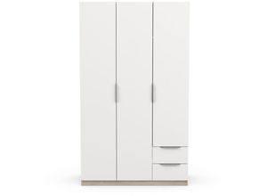 3397703913827 - Kleiderschrank mit 3 Türen und 2 Schubladen Ghost - L1194 cm