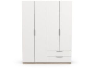 3397703913841 - - Kleiderschrank mit 4 Türen und 2 Schubladen Ghost - L1573 cm