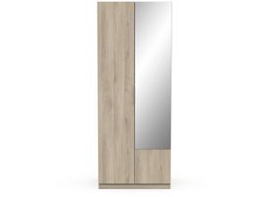 3397703913896 - - Kleiderschrank mit 2 Türen und Spiegel Ghost - L794 cm