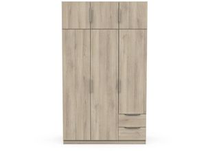 3397703913940 - Kleiderschrank 6 Türen und 2 Schubladen Ghost - L1194 cm