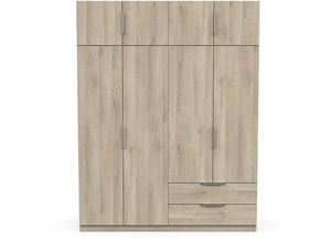 3397703913957 - - Kleiderschrank 8 Türen und 2 Schubladen L1573 cm - Ghost