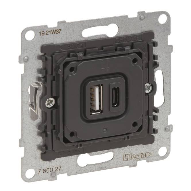 3414972542470 - Legrand 765027 SEANO Einsatz 2f USB-Ladesteckdose Typ A+C mLadestrom 3 3414972542470 - Legrand 765027 SEANO Einsatz 2f USB-Ladesteckdose Typ A+C mLadestrom 3