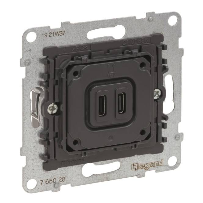 3414972542500 - Legrand 765028 SEANO Einsatz 2f USB-Ladesteckdose Typ C+C mLadestrom 3 3414972542500 - Legrand 765028 SEANO Einsatz 2f USB-Ladesteckdose Typ C+C mLadestrom 3