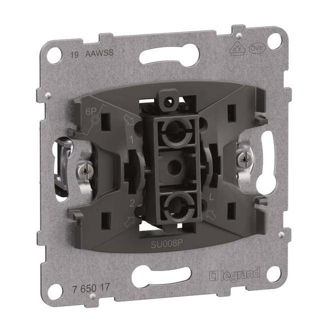 3414972550253 - Legrand 765017 SEANO Einsatz Taster mWechselkontakt mN-Klemme 10A 3414972550253 - Legrand 765017 SEANO Einsatz Taster mWechselkontakt mN-Klemme 10A
