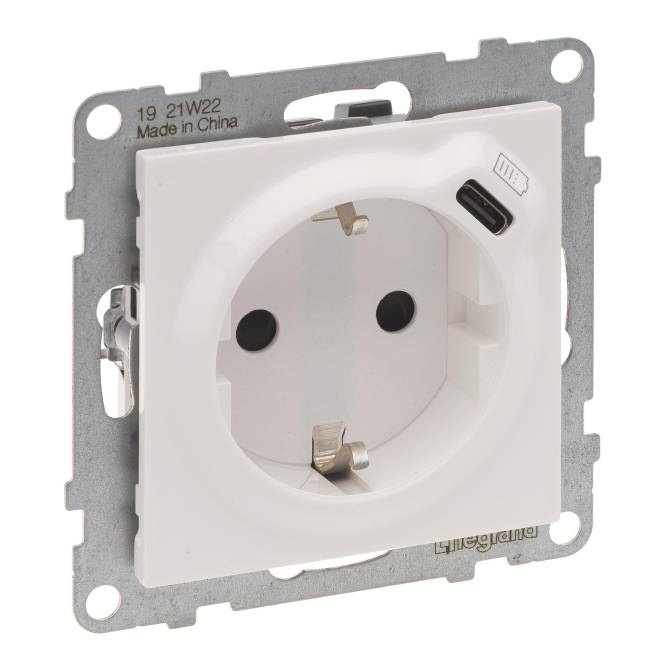 3414972551205 - Legrand 765126 SEANO Schuko-Steckdose +USB-C mSteckklemmen Ultraweiß 3414972551205 - Legrand 765126 SEANO Schuko-Steckdose +USB-C mSteckklemmen Ultraweiß