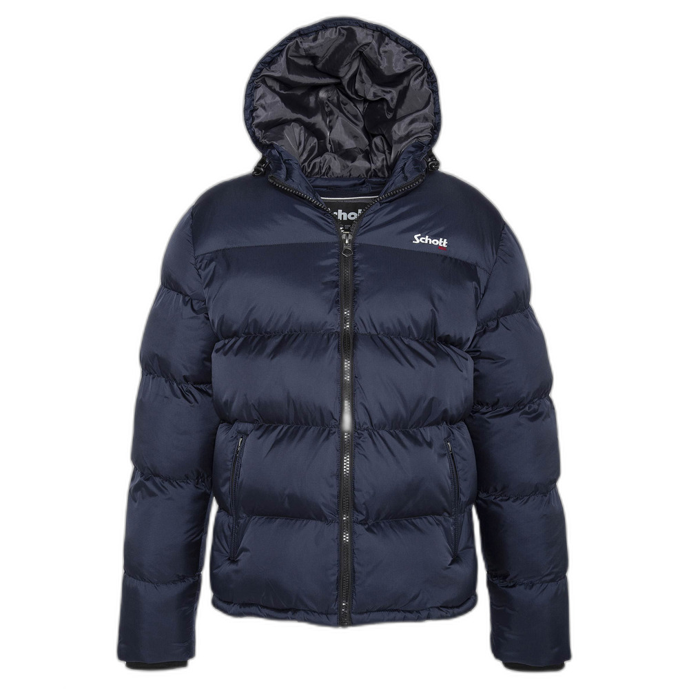 3417751357654 - Daunenjacke mit Reißverschluss und Kapuze mit Stickerei Schott