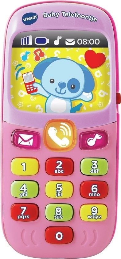 3417761381526 - VTech Baby Phone - pädagogisches Babyspielzeug - interaktives Spielzeug - mit Geräuschen - Geschenk - 6 bis 36 Monate - rosa