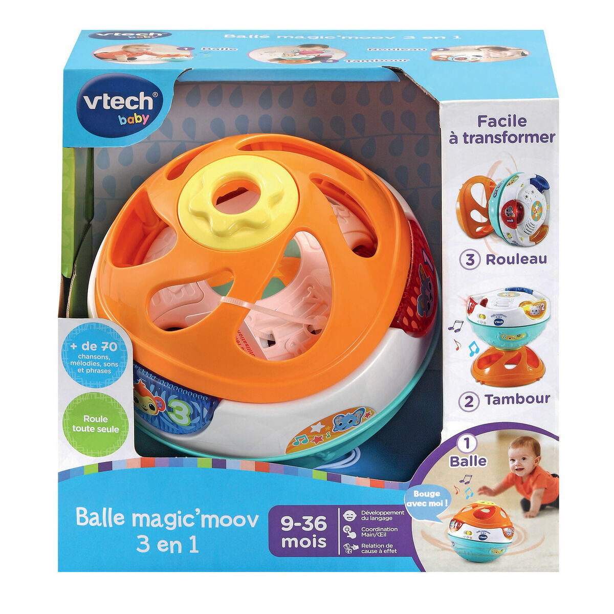 3417765090059 - Interaktives Spielzeug für Babys MagicMoov Ball 3 in 1
