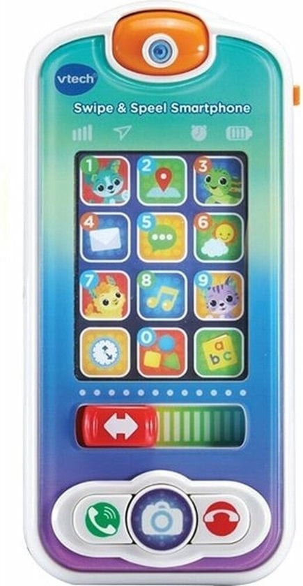 3417765376238 - VTech Baby Swipe & Play Smartphone - 16 Melodien - 4 Lieder - 1 bis 3 Jahre