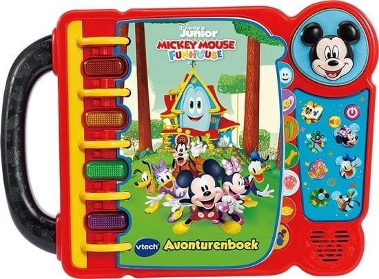 3417765540233 - VTech Mickey Mouse Funhouse Adventure Book - Lernspielzeug - Lernen Sie Buchstaben und Wörter kennen - 3 bis 7 Jahre