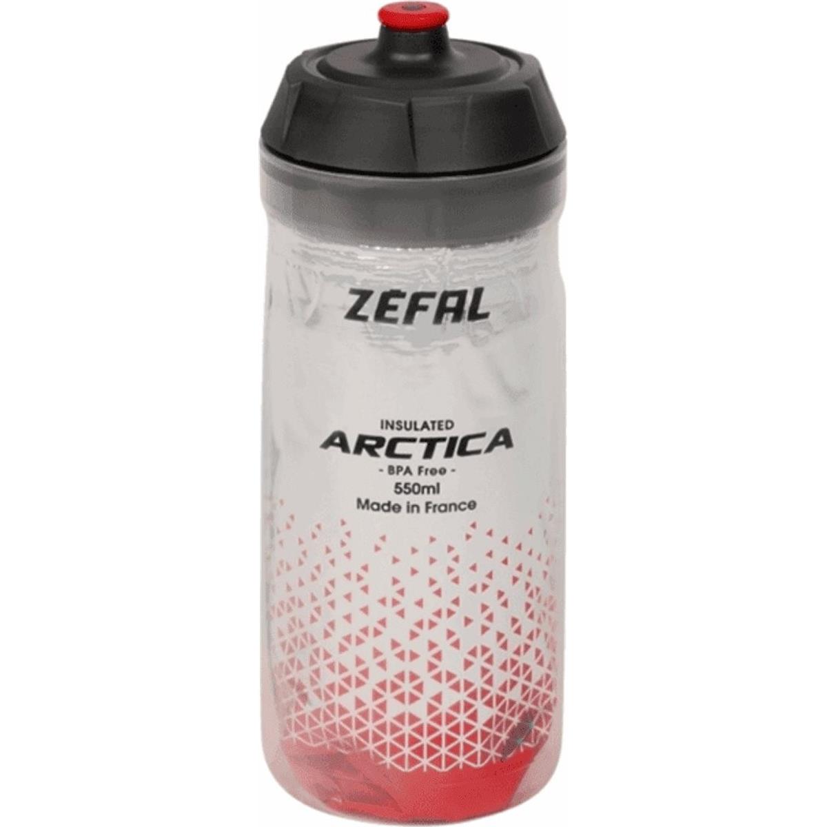 3420586600215 - Thermo-Flasche 550ml Grau-Rot Arctica mit modernem und funktionalem Design