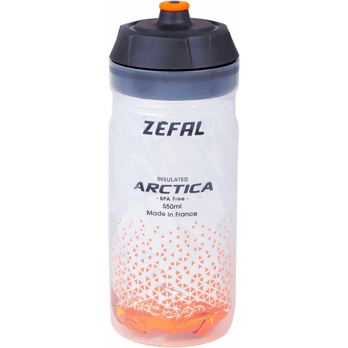 3420586600222 - Arctica Thermosflasche 550ml Grau-Orange - 25 Stunden Temperaturhaltung