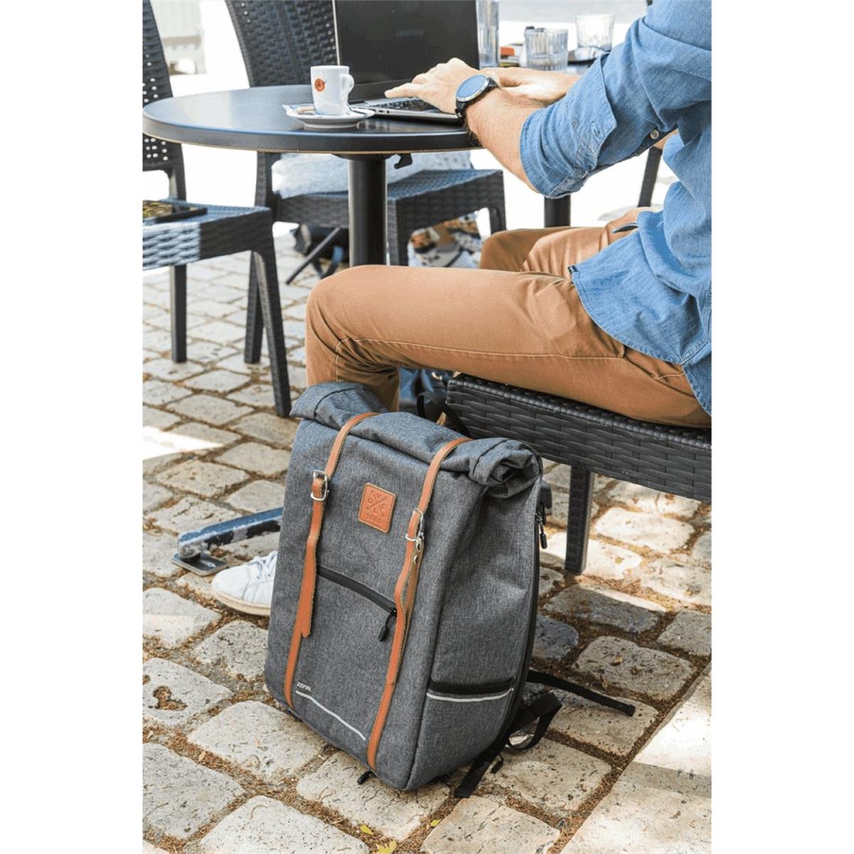 3420586600826 - Zéfal Urban 27L Rucksack Grau Wasserdicht aus recyceltem RPET