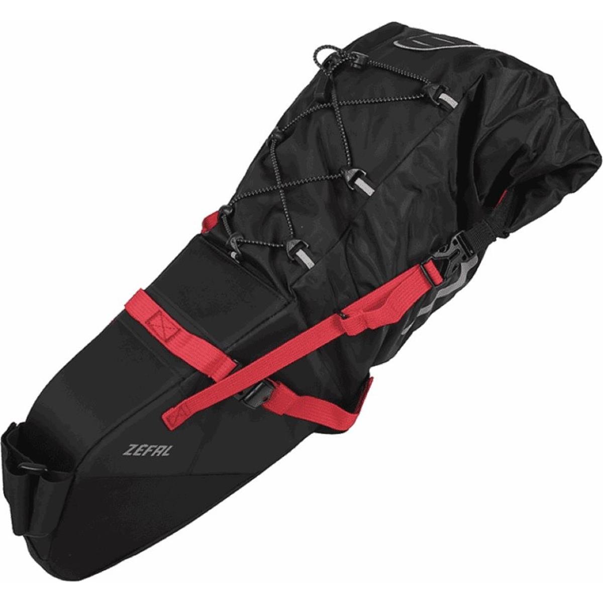 3420587002018 - Z Adventure R17 Satteltasche Wasserdicht 8-17L Schwarz Rot für Radfahrer