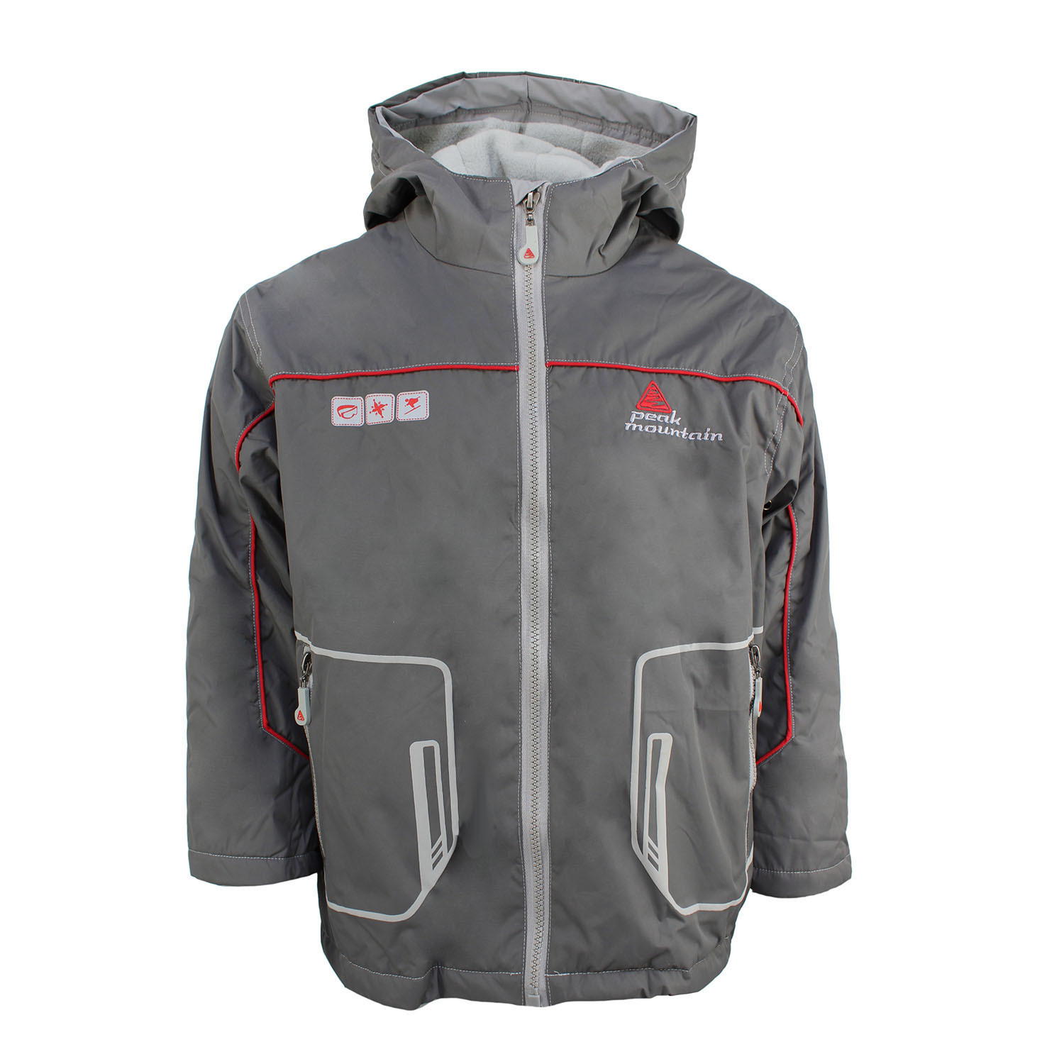 3430890832806 - Regenjacke Kinder Eklato-Gris