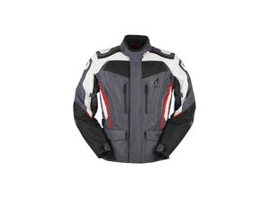 3435980313500 - Motorradjacke Apalaches Schwarz-Grau-Rot