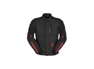 3435980345273 - Motorradjacke Explorer Schwarz-Rot