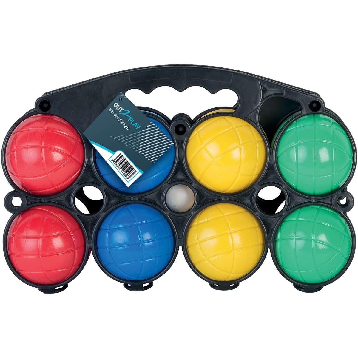 3437012014003 - Koffer 8 Plastikkugeln Kind Out2Play 3437012014003 - Koffer 8 Plastikkugeln Kind Out2Play