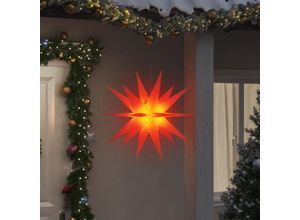 3441200521273 - Vidaxl - LED-Weihnachtsstern Faltbar Rot 100 cm