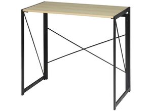 3456850118360 - Klappbarer Schreibtisch im Industrialstil - L100 cm - Holz - Calicosy