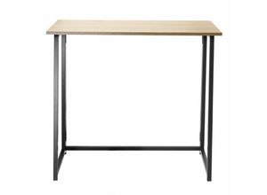 3456850118377 - Klappbarer Schreibtisch im Industriestil - L80 cm - Holz - Calicosy