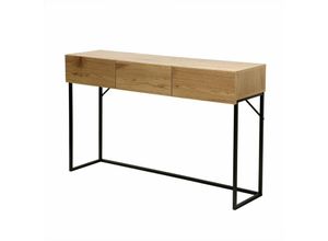 3456850121605 - Konsole mit 3 Schubladen in Eiche Dekor L120cm - Holz - Calicosy