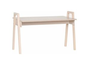 3456850123432 - Schreibtisch mit Holzdekor und Beinen aus massiver Eiche L128 cm - spot - Holz - Calicosy