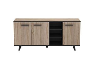 3456850127157 - Sideboard mit 3 Türen und 3 Nischen L1607 cm - Wayne