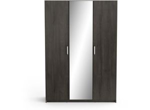 3456850127829 - Calicosy - 3-türiger Kleiderschrank mit Spiegel L1335 cm x H1915 cm - Richmond