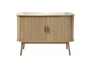 3456850137286 - Vintage Sideboard Holzdekor 2 Schiebetüren - L110cm - Holz - Calicosy