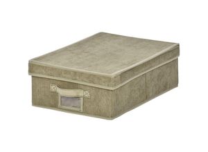 3456850221794 - Calicosy - Aufbewahrungsbox mit Deckel aus Kordstoff in Khaki - L315 cm