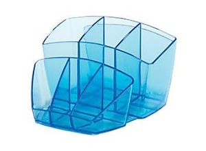 3462155807403 - cep Stiftehalter Ice Blue blau-transparent Polystyrol 6 Fächer 143 x 158 x 93 cm