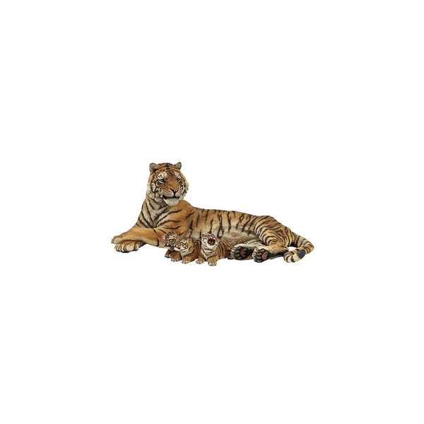 3465000501563 - 50156 Liegende Tigerin mit Babys Spielfigur 3465000501563 papo