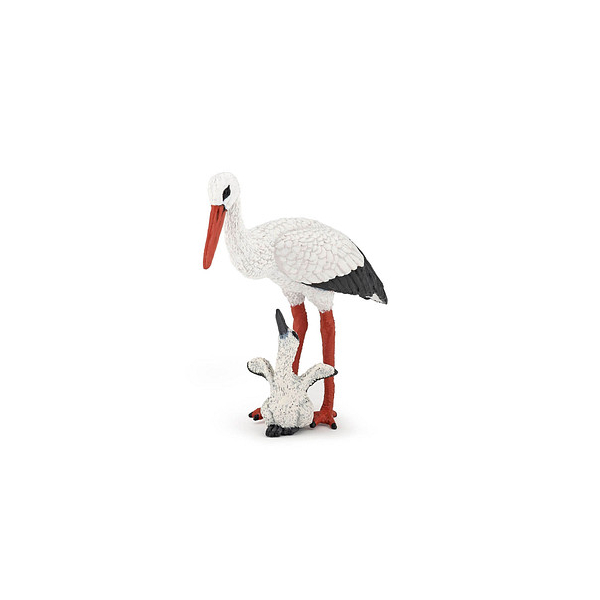 3465000501594 - 50159 Storch mit Storchjunges Spielfigur 3465000501594 papo