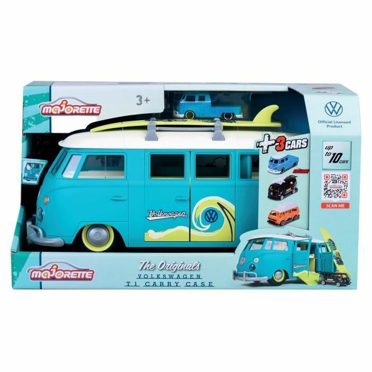 3467452074053 - Spielset Fahrzeuge Volkswagen T1 Carry Case Blau 3467452074053 - Spielset Fahrzeuge Volkswagen T1 Carry Case Blau