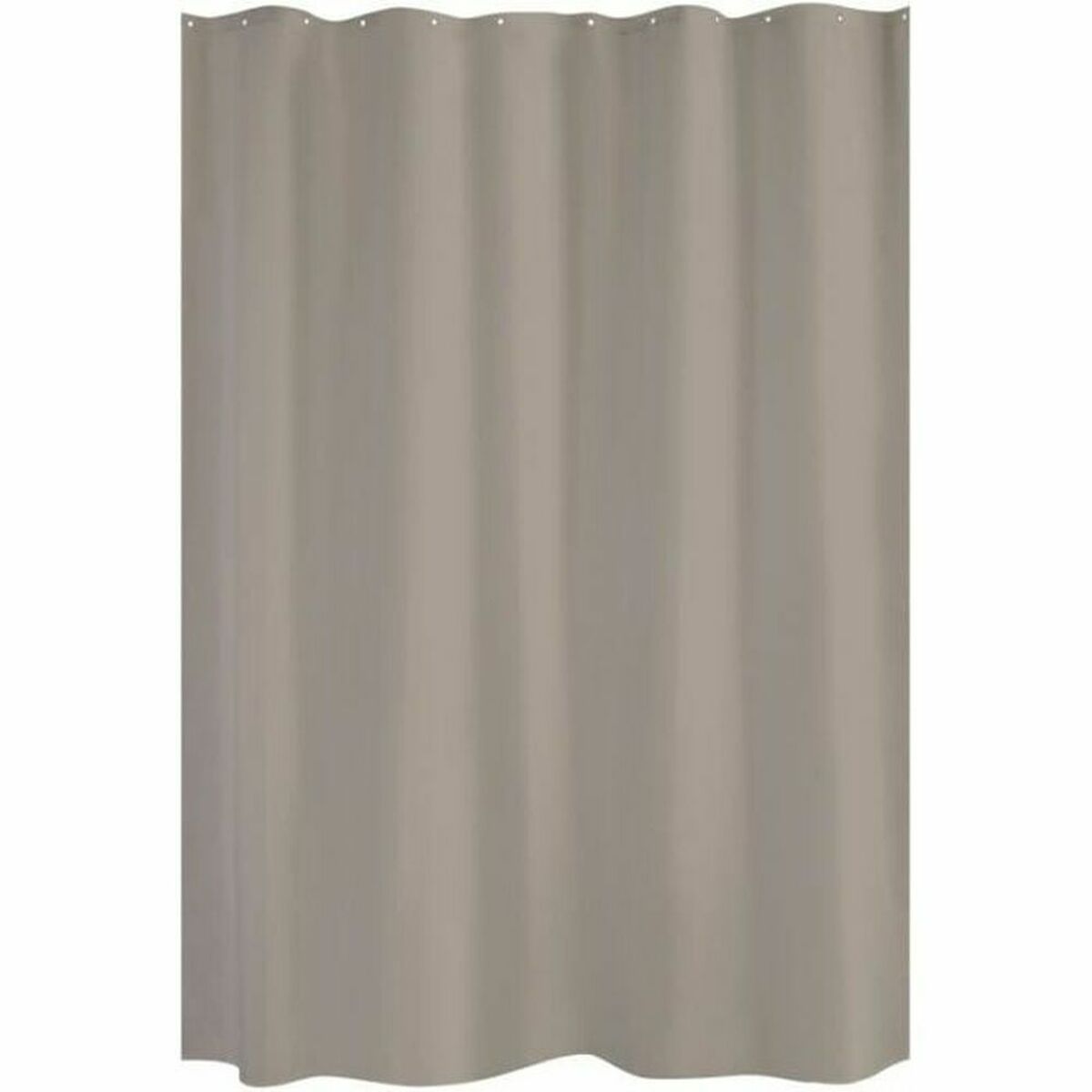 3467937072444 - Duschvorhang Uni Taupe 180 x 200 cm