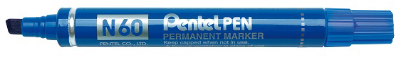 3474370160027 - Permanent-Marker N60 blau Keilpsitze