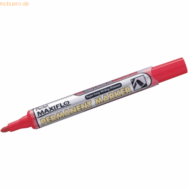 3474375050033 - 12 x Permanentmarker Maxiflo 15mm Rundspitze rot