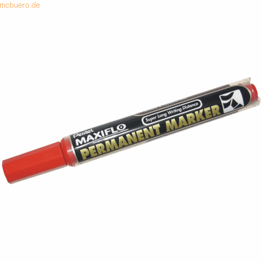 3474375060032 - 12 x Permanentmarker Maxiflo 1-35mm Keilspitze rot