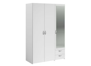 3480940296744 - Parisot Daily 4 Kleiderschrank 3-türig mit Spiegel weiss 3480940296744 - Parisot Daily 4 Kleiderschrank 3-türig mit Spiegel weiss