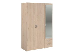 3480940299226 - Parisot Daily 14 Kleiderschrank 3-türig mit Spiegel Eiche