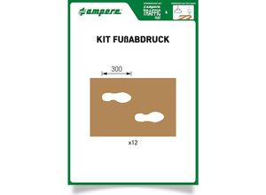 3495882510223 - Ampere - ampere 590597 Schablonenset Fußabdruck 12 Schablonen