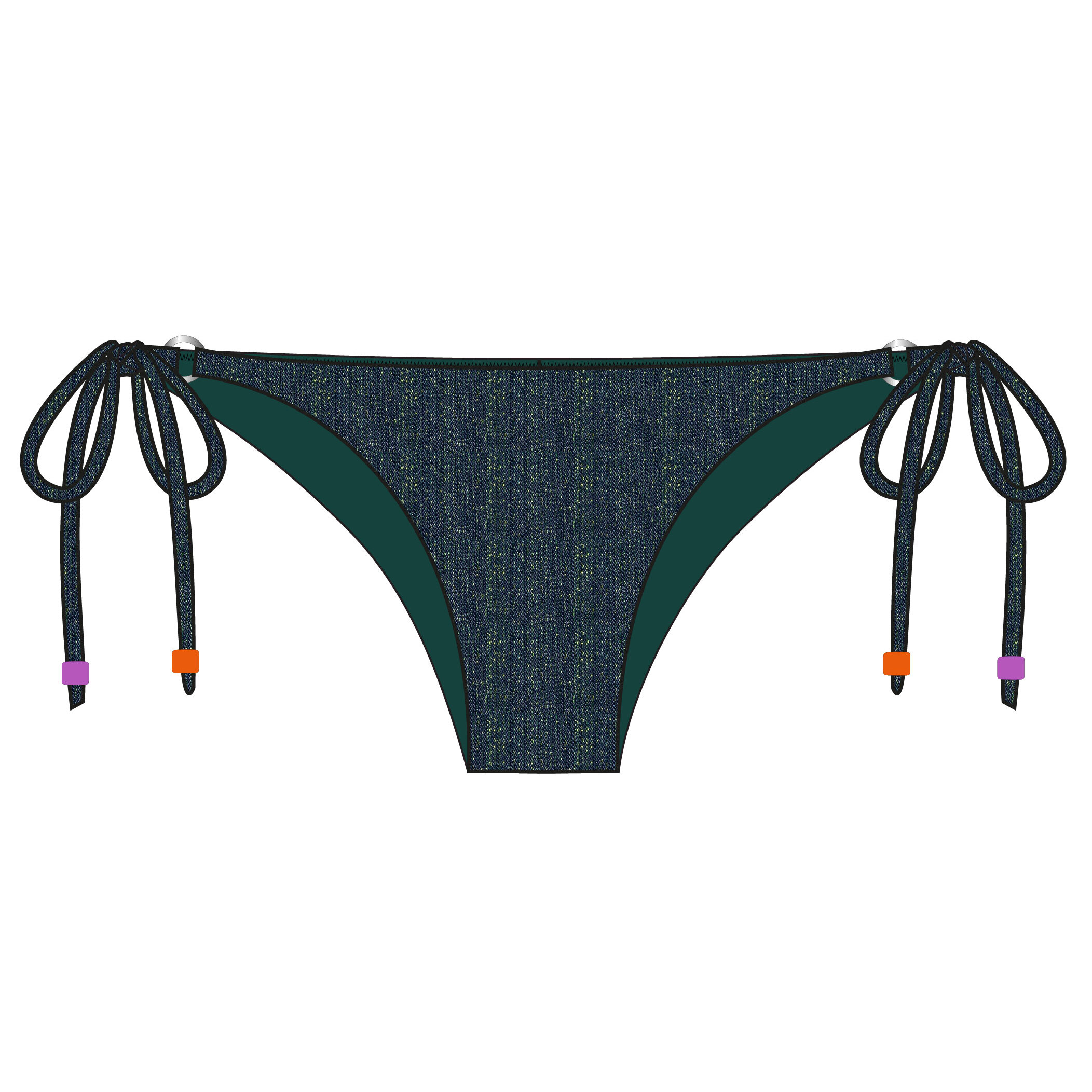 3500301287447 - Damen-Bikinihose Banana Moon Lina Seaglitter