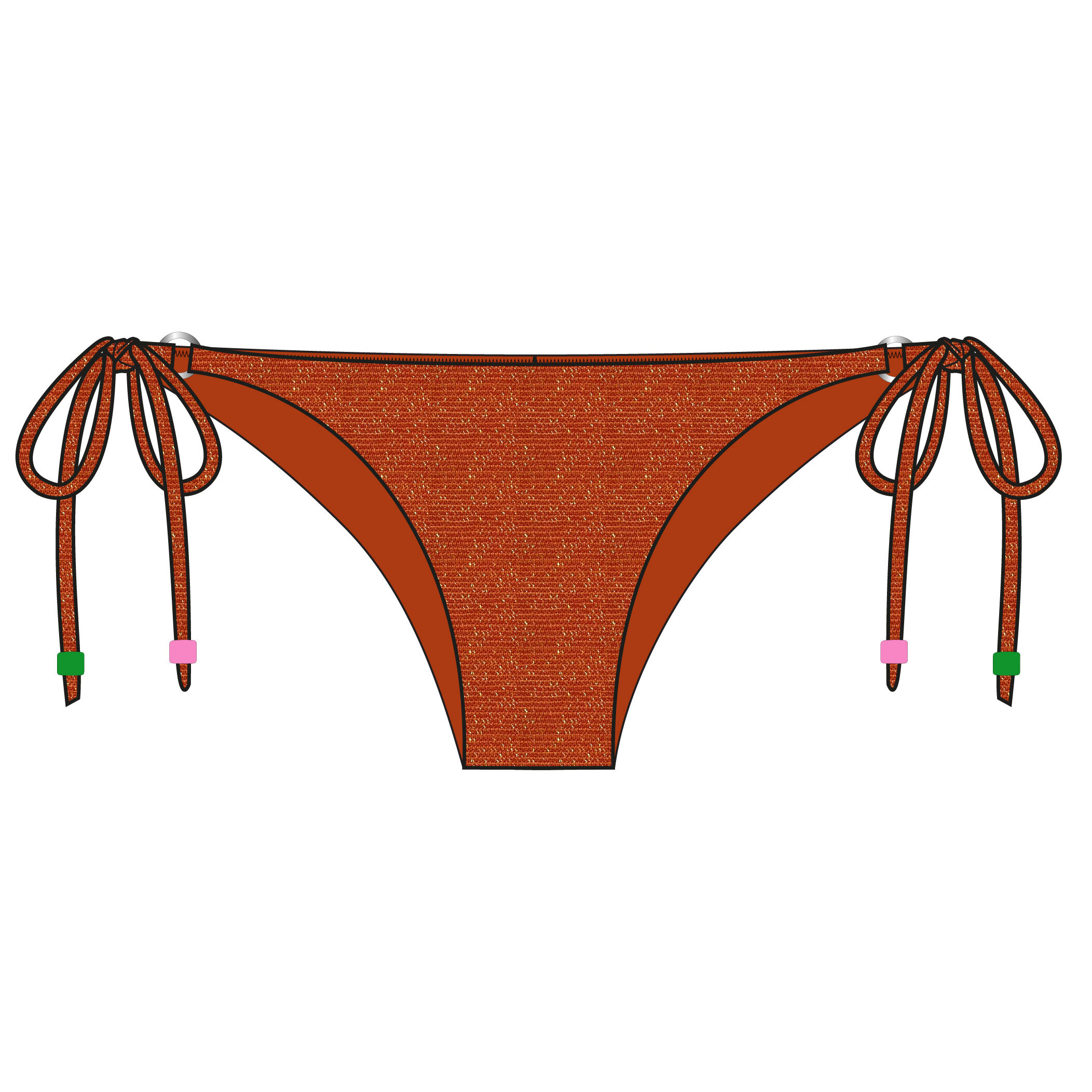 3500301287676 - Damen-Bikinihose Banana Moon Lina Seaglitter