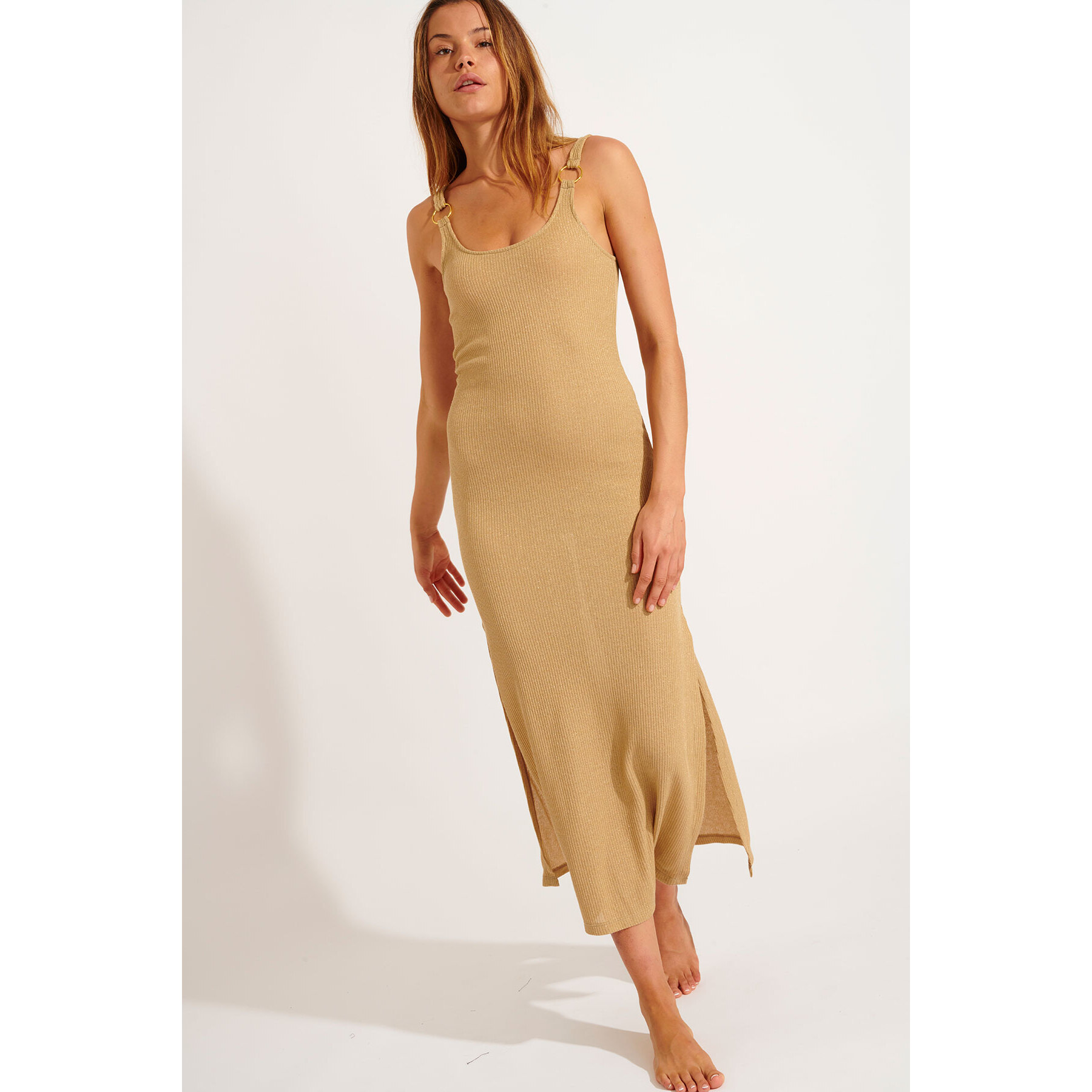 3500302696682 - Kleid Damen Banana Moon Amiva Goldenrib