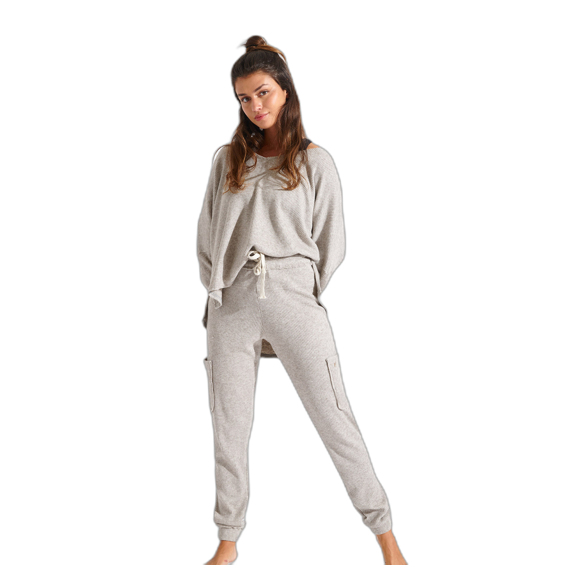 3500303013389 - Pyjamahose Damen Banana Moon Howard Pebble