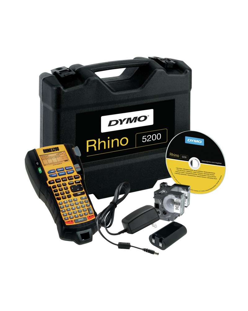 3501170841402 - DYMO RHINO 5200 Kit Beschriftungsgerät Geeignet für Schriftband IND 6 mm 9 mm 12 mm 19 mm