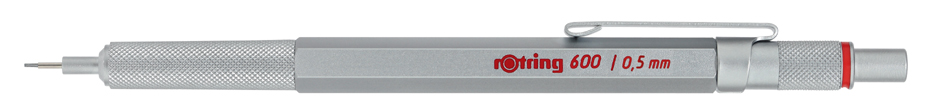 3501179044446 - rOtring 600 Druckbleistift | 07 mm | Silber | Ergonomisches Vollmetallgehäuse